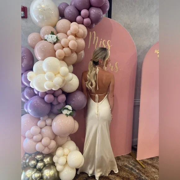 Reformation Cream Silk Maxi Dress - Picture 12 of 13